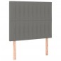vidaXL Boxspringbett mit Matratze & LED Dunkelgrau 80x200 cm Stoff vidaXL Boxspringbett mit Matratze & LED Dunkelgrau 80x200 cm Stoff