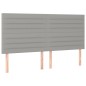 vidaXL Boxspringbett mit Matratze & LED Hellgrau 180x200 cm Stoff vidaXL Boxspringbett mit Matratze & LED Hellgrau 180x200 cm Stoff