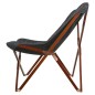 Lesli Living Butterfly-Stuhl 73x85x95 cm Grau und Braun Lesli Living Butterfly-Stuhl 73x85x95 cm Grau und Braun