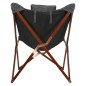 Lesli Living Butterfly-Stuhl 73x85x95 cm Grau und Braun Lesli Living Butterfly-Stuhl 73x85x95 cm Grau und Braun