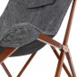 Lesli Living Butterfly-Stuhl 73x85x95 cm Grau und Braun Lesli Living Butterfly-Stuhl 73x85x95 cm Grau und Braun