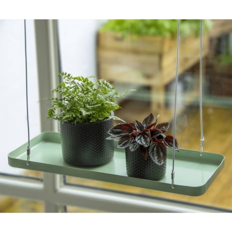 Esschert Design Pflanzentablett Rechteckig Grün S Esschert Design Pflanzentablett Rechteckig Grün S