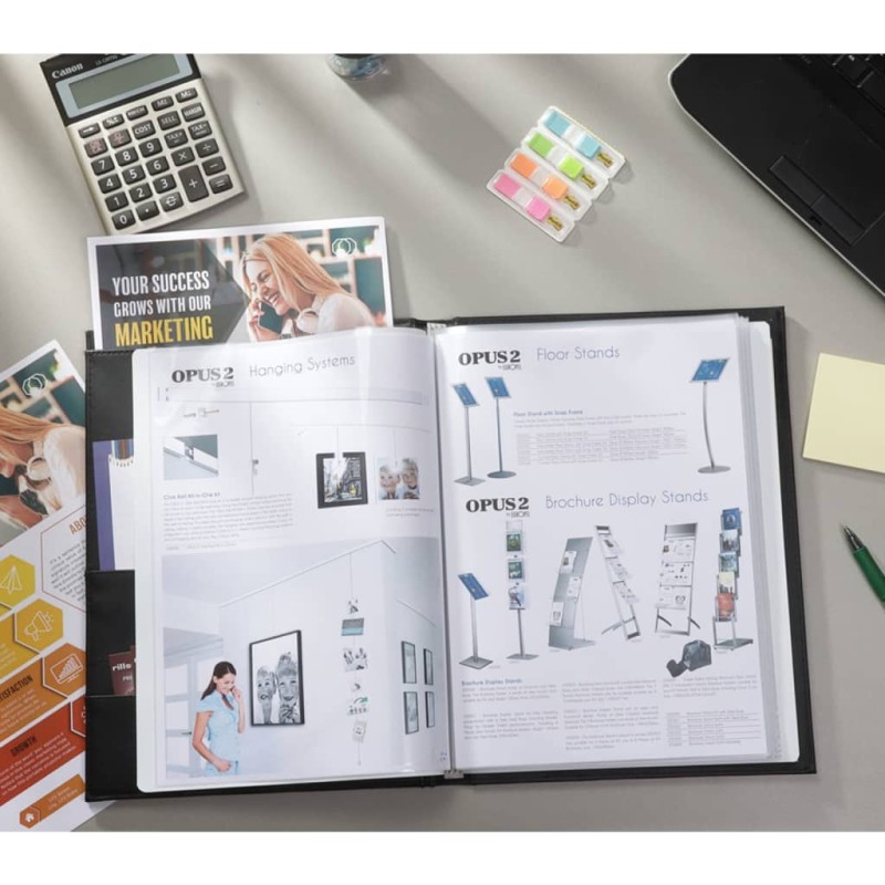 rillstab Sichtbuch Ambassador Luxe A4 20 Hüllen Schwarz rillstab Sichtbuch Ambassador Luxe A4 20 Hüllen Schwarz