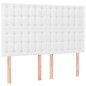 vidaXL Boxspringbett mit Matratze Weiß 140x200 cm Kunstleder vidaXL Boxspringbett mit Matratze Weiß 140x200 cm Kunstleder