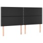 vidaXL Boxspringbett mit Matratze Schwarz 180x200 cm Kunstleder vidaXL Boxspringbett mit Matratze Schwarz 180x200 cm Kunstleder