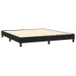 vidaXL Boxspringbett mit Matratze & LED Schwarz 180x200 cm Samt vidaXL Boxspringbett mit Matratze & LED Schwarz 180x200 cm Samt