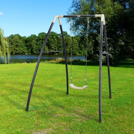 AXI Einzelschaukel Metall 210x140x217 cm Schwarz