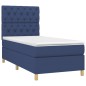 vidaXL Boxspringbett mit Matratze & LED Blau 80x200 cm Stoff vidaXL Boxspringbett mit Matratze & LED Blau 80x200 cm Stoff