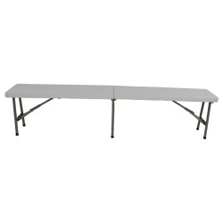 Lesli Living Klappbare Bank 183x30x43 cm Weiß