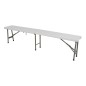 Lesli Living Klappbare Bank 183x30x43 cm Weiß Lesli Living Klappbare Bank 183x30x43 cm Weiß