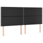 vidaXL Boxspringbett mit Matratze & LED Schwarz 180x200 cm Kunstleder vidaXL Boxspringbett mit Matratze & LED Schwarz 180x200 cm Kunstleder