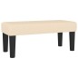vidaXL Boxspringbett mit Matratze Creme 90x200 cm Stoff vidaXL Boxspringbett mit Matratze Creme 90x200 cm Stoff