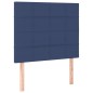 vidaXL Boxspringbett mit Matratze Blau 120x200 cm Stoff vidaXL Boxspringbett mit Matratze Blau 120x200 cm Stoff
