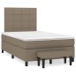 vidaXL Boxspringbett mit Matratze Taupe 120x200 cm Stoff vidaXL Boxspringbett mit Matratze Taupe 120x200 cm Stoff