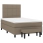 vidaXL Boxspringbett mit Matratze Taupe 120x200 cm Stoff vidaXL Boxspringbett mit Matratze Taupe 120x200 cm Stoff