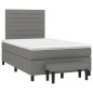 vidaXL Boxspringbett mit Matratze Dunkelgrau 120x200 cm Stoff vidaXL Boxspringbett mit Matratze Dunkelgrau 120x200 cm Stoff