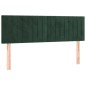 vidaXL Boxspringbett mit Matratze & LED Dunkelgrün 140x200 cm Samt vidaXL Boxspringbett mit Matratze & LED Dunkelgrün 140x200 cm Samt
