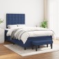 vidaXL Boxspringbett mit Matratze Blau 120x200 cm Stoff vidaXL Boxspringbett mit Matratze Blau 120x200 cm Stoff