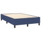 vidaXL Boxspringbett mit Matratze Blau 120x200 cm Stoff vidaXL Boxspringbett mit Matratze Blau 120x200 cm Stoff
