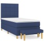 vidaXL Boxspringbett mit Matratze Blau 80x200 cm Stoff vidaXL Boxspringbett mit Matratze Blau 80x200 cm Stoff