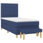 vidaXL Boxspringbett mit Matratze Blau 80x200 cm Stoff vidaXL Boxspringbett mit Matratze Blau 80x200 cm Stoff