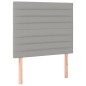 vidaXL Boxspringbett mit Matratze Hellgrau 90x200 cm Stoff vidaXL Boxspringbett mit Matratze Hellgrau 90x200 cm Stoff