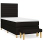 vidaXL Boxspringbett mit Matratze Schwarz 90x200 cm Stoff vidaXL Boxspringbett mit Matratze Schwarz 90x200 cm Stoff