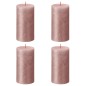 Bolsius Rustikale Stumpenkerzen Shimmer 4 Stk. 130x68 mm Rosa Bolsius Rustikale Stumpenkerzen Shimmer 4 Stk. 130x68 mm Rosa