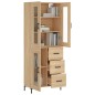 Highboard Sonoma-Eiche 69,5x34x180 cm Holzwerkstoff Highboard Sonoma-Eiche 69,5x34x180 cm Holzwerkstoff