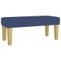 vidaXL Boxspringbett mit Matratze Blau 90x190 cm Stoff vidaXL Boxspringbett mit Matratze Blau 90x190 cm Stoff