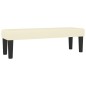 vidaXL Boxspringbett mit Matratze Creme 180x200 cm Kunstleder vidaXL Boxspringbett mit Matratze Creme 180x200 cm Kunstleder