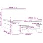 vidaXL Boxspringbett mit Matratze Dunkelblau 160x200 cm Samt vidaXL Boxspringbett mit Matratze Dunkelblau 160x200 cm Samt