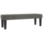 vidaXL Boxspringbett mit Matratze Dunkelgrau 140x190 cm Samt vidaXL Boxspringbett mit Matratze Dunkelgrau 140x190 cm Samt