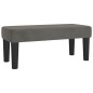 vidaXL Boxspringbett mit Matratze Dunkelgrau 80x200 cm Samt vidaXL Boxspringbett mit Matratze Dunkelgrau 80x200 cm Samt