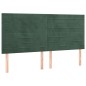 vidaXL Boxspringbett mit Matratze Dunkelgrün 180x200 cm Samt vidaXL Boxspringbett mit Matratze Dunkelgrün 180x200 cm Samt