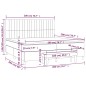vidaXL Boxspringbett mit Matratze Rosa 200x200 cm Samt vidaXL Boxspringbett mit Matratze Rosa 200x200 cm Samt
