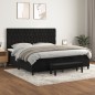vidaXL Boxspringbett mit Matratze Schwarz 200x200 cm Samt vidaXL Boxspringbett mit Matratze Schwarz 200x200 cm Samt