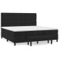 vidaXL Boxspringbett mit Matratze Schwarz 200x200 cm Samt vidaXL Boxspringbett mit Matratze Schwarz 200x200 cm Samt