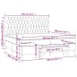 vidaXL Boxspringbett mit Matratze Schwarz 200x200 cm Samt vidaXL Boxspringbett mit Matratze Schwarz 200x200 cm Samt