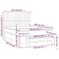 vidaXL Boxspringbett mit Matratze Dunkelblau 140x200 cm Samt vidaXL Boxspringbett mit Matratze Dunkelblau 140x200 cm Samt