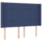 vidaXL Boxspringbett mit Matratze & LED Blau 140x190 cm Stoff vidaXL Boxspringbett mit Matratze & LED Blau 140x190 cm Stoff