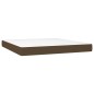 vidaXL Boxspringbett mit Matratze & LED Dunkelbraun 180x200 cm Stoff vidaXL Boxspringbett mit Matratze & LED Dunkelbraun 180x200 cm Stoff