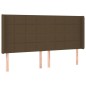 vidaXL Boxspringbett mit Matratze & LED Dunkelbraun 180x200 cm Stoff vidaXL Boxspringbett mit Matratze & LED Dunkelbraun 180x200 cm Stoff