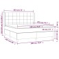 vidaXL Boxspringbett mit Matratze & LED Dunkelbraun 180x200 cm Stoff vidaXL Boxspringbett mit Matratze & LED Dunkelbraun 180x200 cm Stoff