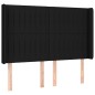 vidaXL Boxspringbett mit Matratze & LED Schwarz 140x200 cm Stoff vidaXL Boxspringbett mit Matratze & LED Schwarz 140x200 cm Stoff