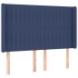 vidaXL Boxspringbett mit Matratze & LED Blau 140x200 cm Stoff vidaXL Boxspringbett mit Matratze & LED Blau 140x200 cm Stoff