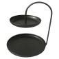 Lesli Living 2-stöckige Etagere Julie 31x30x40 cm Schwarz Lesli Living 2-stöckige Etagere Julie 31x30x40 cm Schwarz