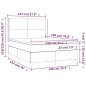 vidaXL Boxspringbett mit Matratze & LED Schwarz 140x190 cm Samt vidaXL Boxspringbett mit Matratze & LED Schwarz 140x190 cm Samt
