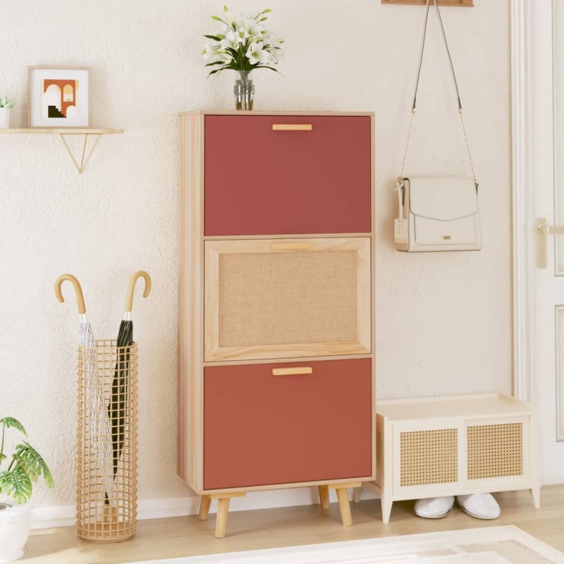vidaXL Schuhschrank 52x25x120 cm Holzwerkstoff vidaXL Schuhschrank 52x25x120 cm Holzwerkstoff