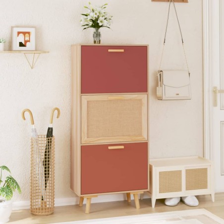 vidaXL Schuhschrank 52x25x120 cm Holzwerkstoff